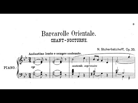 Nikolai Shcherbachov: Barcarolle orientale, Op.35