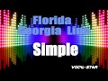 Simple Florida - Georgia Line (Karaoke Version) with Lyrics HD Vocal-Star Karaoke