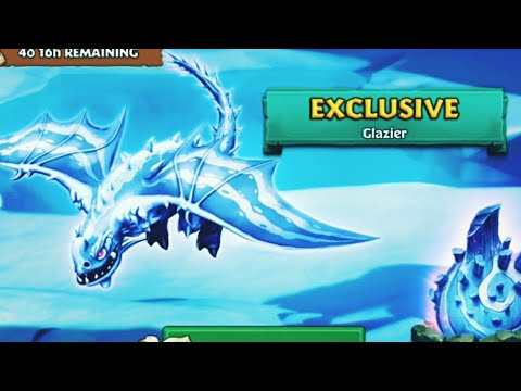 GLAZIER Titan Mode Max Level 150 - Exclusive Snow Wraith - Dragons: Rise of Berk