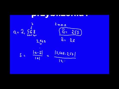 Błąd względny przybliżenia - Jak policzyć błąd względny przybliżenia?