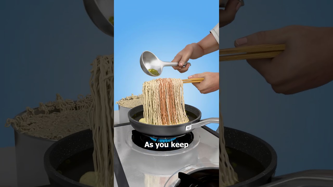 How To Make Noodles That Look Like They're Floating 🤔