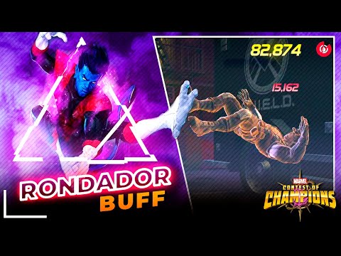 BUFF: RONDADOR NOCTURNO - EFICIENCIAS y DAÑO MEJORADO!  | marvel batalla mcoc