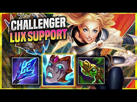 WHEN CHALLENGER PLAYS LUX SUPPORT! - Korean Challenger Plays Lux SUPPORT vs Alistar! |