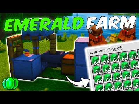 BU TUZAK KANCASI FARMI SAYESİNDE MİNECRAFT'TA SINIRSIZ ZÜMRÜT KAS !!! l Minecraft Sistemler