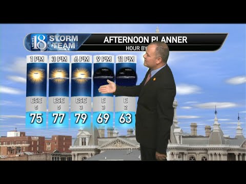 August 22, Thursday Midday Weather Forecast