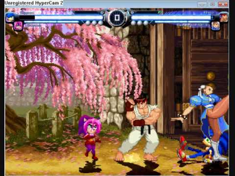 Mugen Sonic & Sonia Vs Ryu & Chun Li