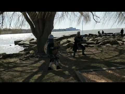 Lake Erie Historical Fencing - Viking vs. Crusader (1) in Edgewater Park Cleveland