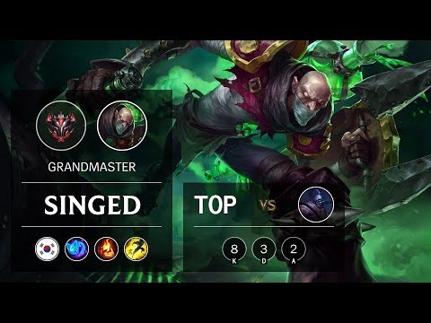 Singed Top vs Jax - KR Grandmaster Patch 9.10