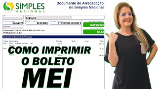 PASSO A PASSO COMO IMPRIMIR O BOLETO MEI
