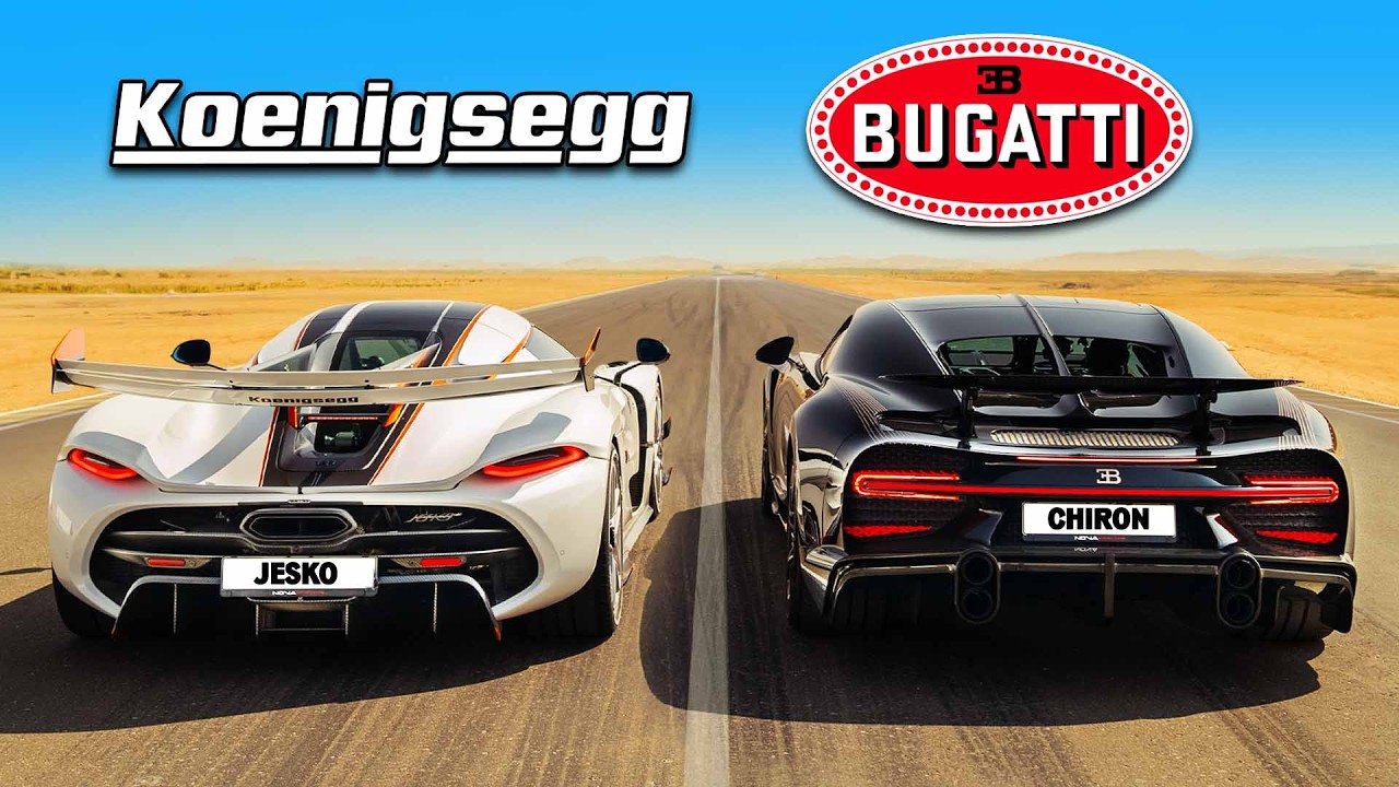 Koenigsegg Jesko vs Bugatti Chiron Super Sport: ARRANCONES