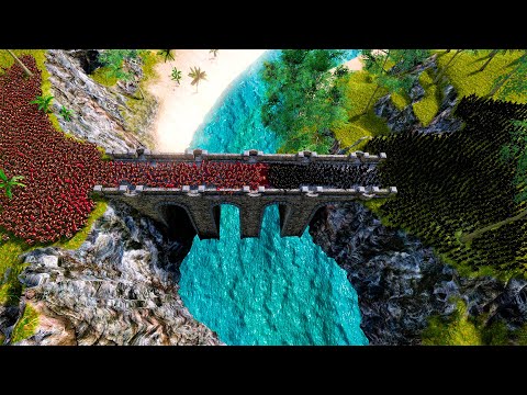 1.000 Spartans defend the bridge from 2.000 Elite Mummy | Ultimate Epic Battle Simulator