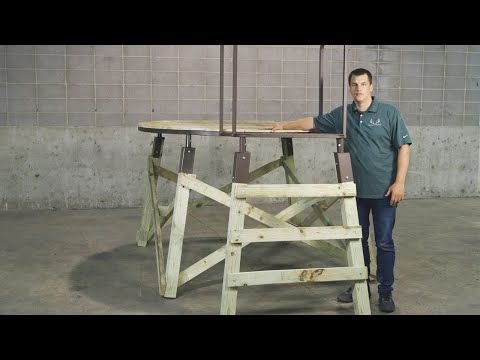 Nex-Level Floor Base, Platform, and Ladder Assembly for Maverick and Booner Blinds