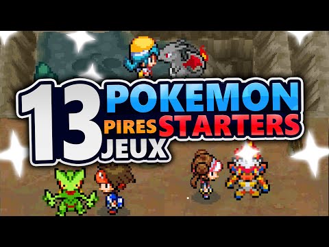 13 PIRES STARTERS dans les JEUX POKEMON