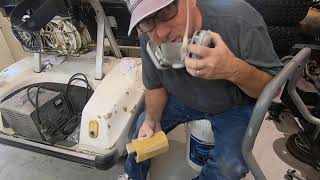 How to prep golf cart body for paint how to paint golf cart and how to paint golf cart roof cheaply