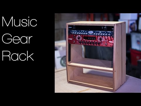 Making a Custom Music Gear Rack