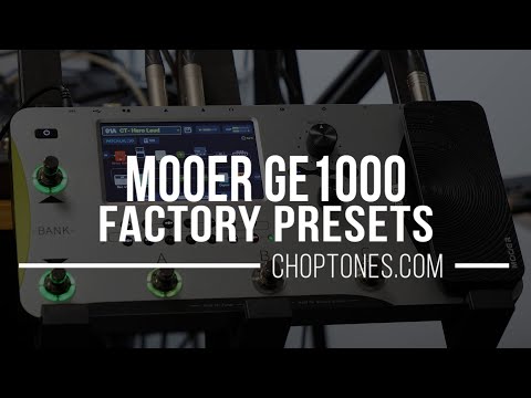 Демонстрация процессора Mooer GE1000