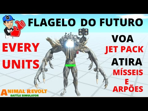 Flagelo do Futuro Every Units - VS Todas as Unidades  - Animal Revolt Battle Simulator