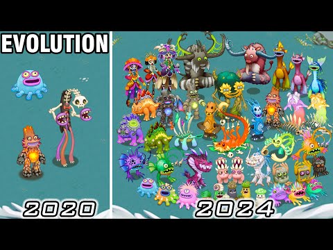 Bone Island Evolution - All Common, Rare & Epic Monsters | My Singing Monsters