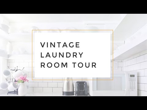 Vintage Laundry Room Tour