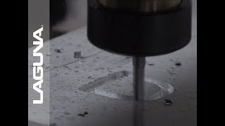 CNC Cutting Aluminum - 3D Letter Cutout on Router