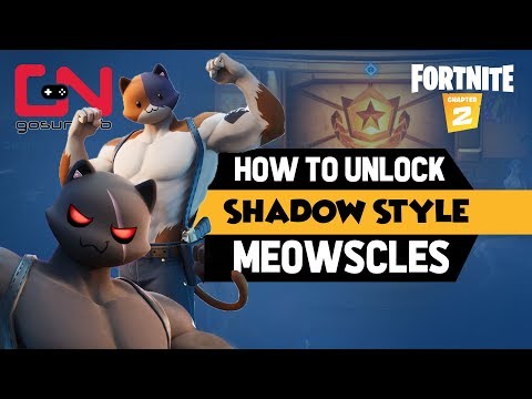 How to Unlock Shadow Meowscles Style - Deliver Fish & Shadow Dropbox Location - Fortnite Mischief