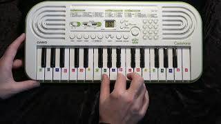 Video thumbnail for Casio SA-50 / SA-51 Mini Keyboard Sounds 100 Tones by Meester Dennis' Muziek