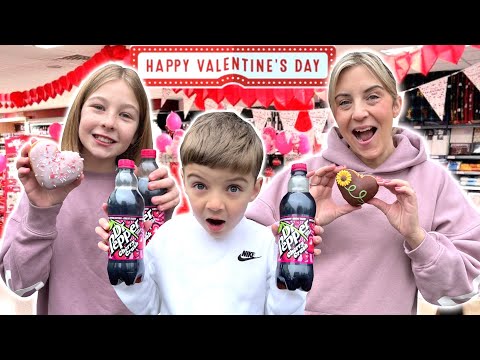 EATING only VALENTINES FOOD for 24hours!! 💖🌹💋