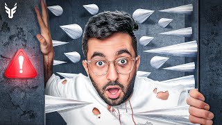 اخر شخص يطلع من سجن السكاكين يفوز????️????( السجن يصغر حجمه!!????)