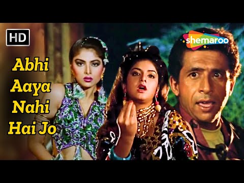 Abhi Aaya Nahi Hai Jo | Vishwatma (1992) | Amrish Puri, Naseeruddin Shah, Divya Bharti | Alka Yagnik