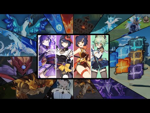 Current Banner [Baal,Sara,Xiangling And Sucrose] Against *All Bosses In The Game - Genshin Impact
