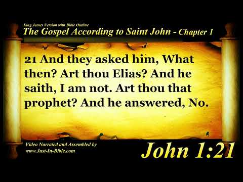 The Gospel of John Chapter 1 - Bible Book 43 - The Holy Bible KJV Read Along Audio & Text