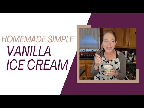 Homemade Simple Vanilla Ice Cream