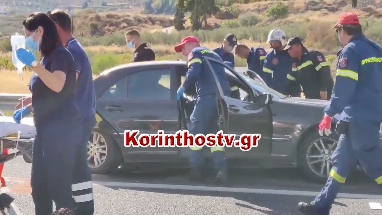 Schrecklicher Unfall auf der Autobahn Athen-Korinth
