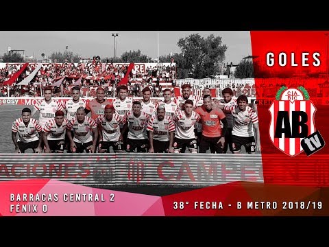 Barracas Central 2 - Fénix 0 | Goles | Fecha 38 | B metro 2018/19