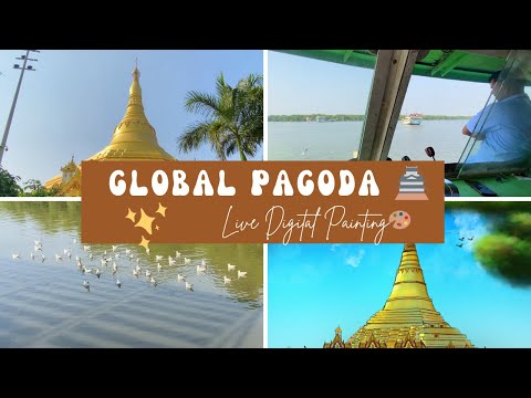 Live Digital Painting🎨 - Global Pagoda 🏯