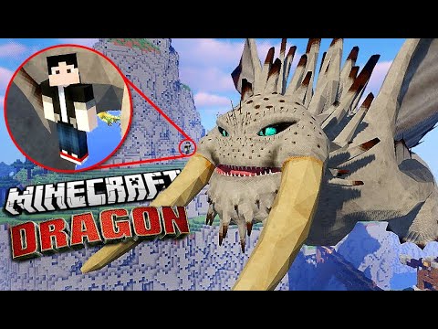 🔥 A giant dragon in minecraft!?!  | Minecraft Mod Review