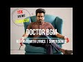 Doctor BGM Karaoke With Lyrics SK Anirudh Ravichander Nelson Dilipkumar Super Songs
