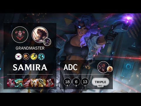 Samira ADC vs Lucian - KR Grandmaster Patch 11.23