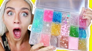 MOST SATISFYING ETSY CLEAR SLIME PALETTE! FAMOUS ETSY SLIME SHOPS! BEST CLEAR SLIME | NICOLE SKYES