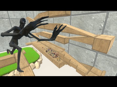 BLACK SCP 96 HUNTING ALL DINO - WHO EILL BE LAST DURVIVOR - Animal Revolt Battle Simulator