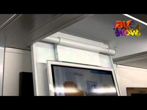 CEDIA 2011: Future Automation Demos Its Ceiling Hinge Mechanism
