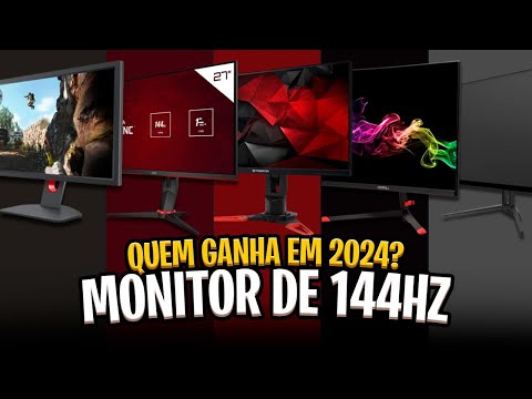 Qual Melhor MONITOR DE 144HZ pra comprar em 2024? Atualizado ✅