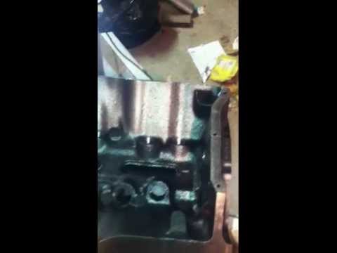 Lifter bore grooving by hand.