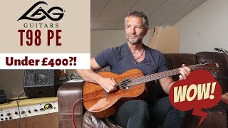 Video thumbnail for LAG T98PE.  Warm Sounding, Beautiful Small Body Electro Acoustic Guitar Under £400 Which Oozes Style by Richards Guitars