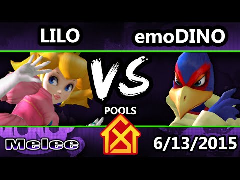 DTH - emoDinosaur (Falco) Vs. Lilo (Peach) SSBM Pools - Smash Melee