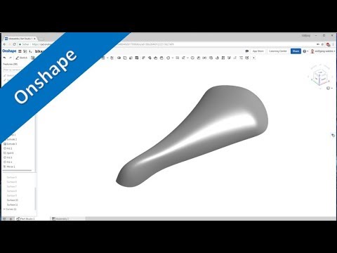 Bicycle saddle Fahrradsattel Onshape 2019 Training Surfaces