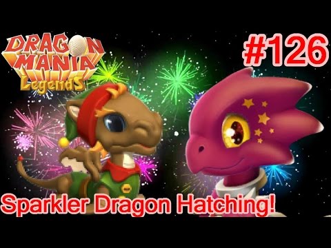Awesome Sparkler Dragon Hatching + New DOTW Helper Dragon! - Dragon Mania Legends #126