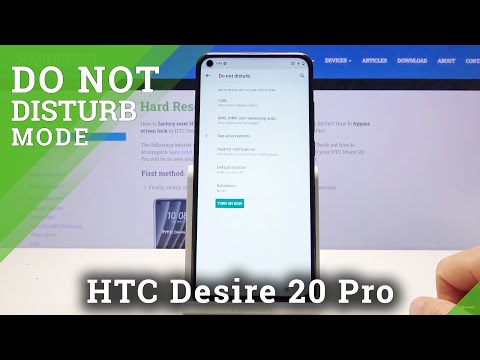 How to Activate DND Mode in HTC Desire 20 Pro – Turn On Do Not Disturb Mode