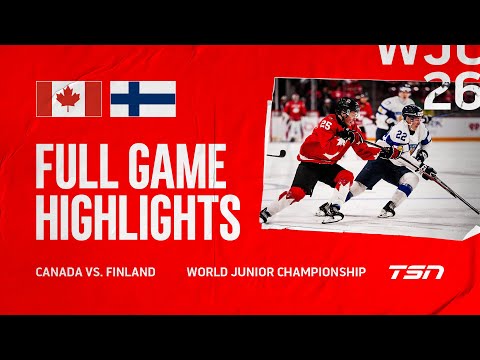 Canada vs. Finland FULL GAME HIGHLIGHTS | 2026 World Junior Championship