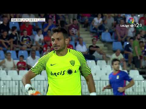 Golazo de Saúl Berjón (0-1) UD Almería vs Real Oviedo
